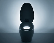 Load image into Gallery viewer, TOTO NEOREST® NX1 Dual Flush Toilet - 1.0 GPF &amp; 0.8 GPF - MS900CUMFG#01 - seat open view with night light