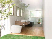 Load image into Gallery viewer, toilet-toto-neorest-rh-dual-flush-1-0-or-0-8-gpf-toilet-with-integrated-bidet-seat-and-ewater- outdoor view bathroom courtyard