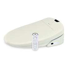 Load image into Gallery viewer, Brondell Swash 1400 bidet toilet seat biscuit side view with remote