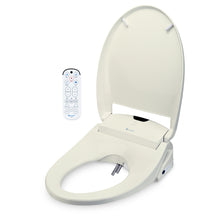 Load image into Gallery viewer, Brondell Swash 1400 bidet toilet seat open dual nozzles side view remote