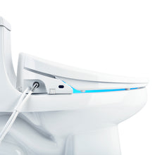 Load image into Gallery viewer, Brondell Swash 1400 bidet toilet seat side view with night light