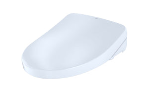 WASHLET S500e Elongated Bidet Toilet Seat with ewater+ , Contemporary Lid, Cotton White - SW3046#01 diagonal view