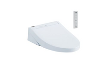Load image into Gallery viewer, TOTO® Washlet® C5 - For Washlet-Ready Toto® Toilet only, Elongated, White - SW3084T40#01 - diagonal view with remote