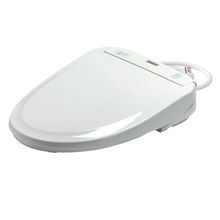 Load image into Gallery viewer, Toto Washlet S350e Round Bidet toilet seat diagonal left side view