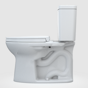 TOTO DRAKE® Two-Piece Toilet, 1.6 GPF, Elongated Bowl - REGULAR HEIGHT - MS776124CSFG01 - side view