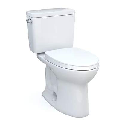 TOTO DRAKE® Two-Piece Toilet, 1.6 GPF, Elongated Bowl - REGULAR HEIGHT - MS776124CSG01 - front diagonal view