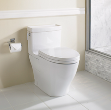 Load image into Gallery viewer, TOTO AIMES® One-Piece Toilet, 1.28GPF, Elongated Bowl - UNIVERSAL HEIGHT - MS626124CEFG#01 - installed