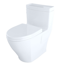 Load image into Gallery viewer, TOTO AIMES® One-Piece Toilet, 1.28GPF, Elongated Bowl - UNIVERSAL HEIGHT - MS626124CEFG#01 - diagonal view