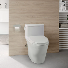 Load image into Gallery viewer, TOTO NEXUS® One-Piece Toilet, 1.28 GPF, Elongated Bowl - Universal Height - MS642124CEFG#01 - installed in modern bath #2