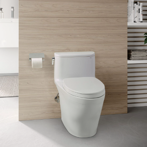 TOTO NEXUS® One-Piece Toilet, 1.28 GPF, Elongated Bowl - Universal Height - MS642124CEFG#01 - installed in modern bath #2