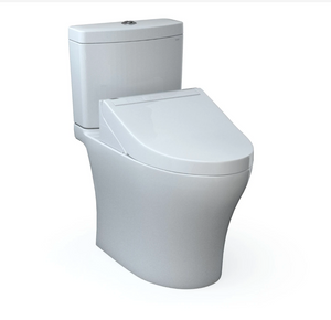 TOTO AQUIA® IV - Washlet®+ C5 Two-Piece Toilet - 1.28 GPF & 0.9 GPF - MW4463084CEMGN#01 - Universal Height - view with more definition