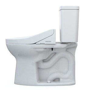 TOTO®  Drake Washlet®+ C5 Two-Piece Toilet - 1.28 GPF - MW7763084CEFG#01 - UNIVERSAL HEIGHT - side view