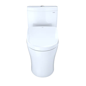 TOTO AQUIA® IV - Washlet®+ S500E Two-Piece Toilet - 1.28 GPF & 0.9 GPF - MW4463046CEMFGN#01 - UNIVERSAL HEIGHT front view