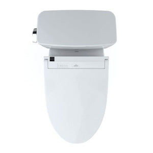 TOTO®  Drake Washlet®+ C5 Two-Piece Toilet - 1.28 GPF - MW7763084CEFG#01 - UNIVERSAL HEIGHT- UNIVERSAL HEIGHT- top view